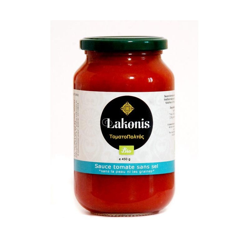 Coulis de tomate sans sel, BIO