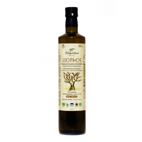 Huile d'olive LIOPHOS 75 cl et 5 L BIO