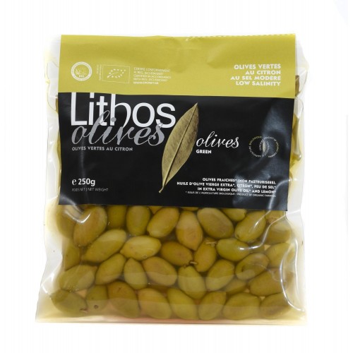 Olives vertes au citron BIO