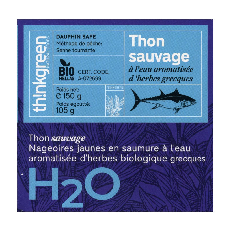 Thon nature aux herbes aromatiques bio