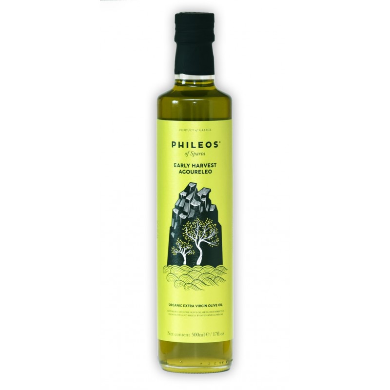 HUILE D'OLIVE VERTE PHILEOS 50cl BIO