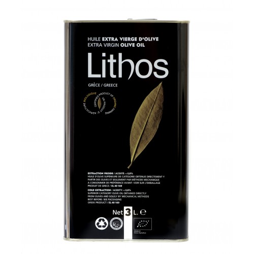 Huile d'olive LITHOS BIO 3 et 5 L