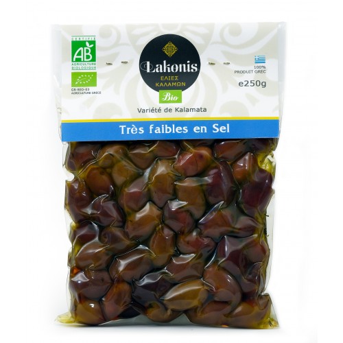 Olives de Kalamata BIO - Très peu de sel